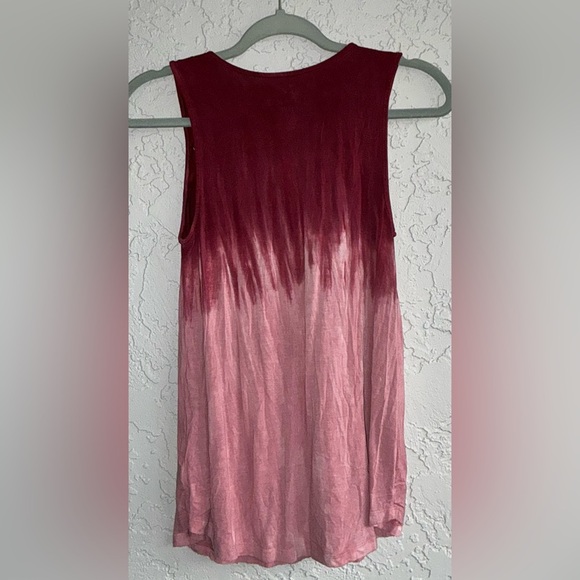 American Eagle Outfitters Soft & Sexy Burgundy to Pink Ombre Tank Top - Picture 5 of 9